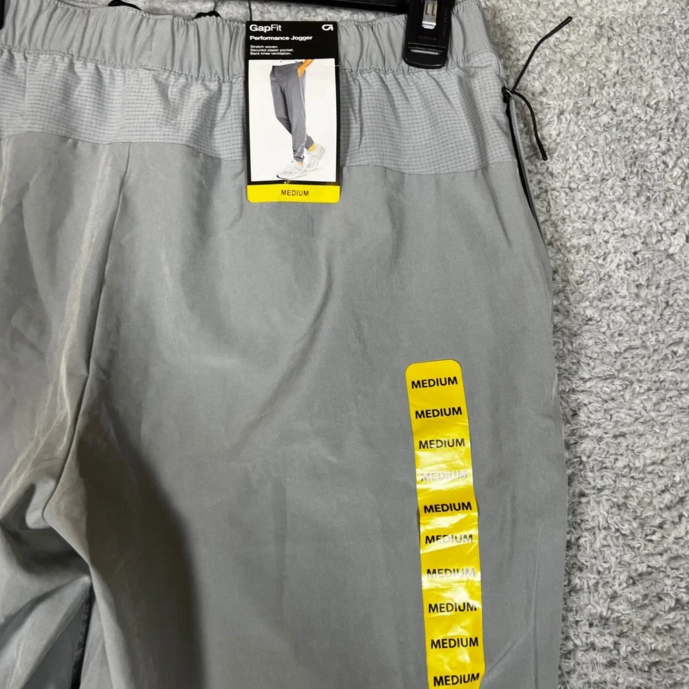GapFit Performance Jogger‎ Mens Medium Monument Gray New Stretch Pants